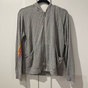 Lauren Moshe x  Aqua peace sign zip up